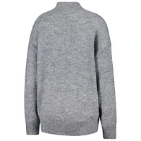 Women's Gameday Social  Gray Utah Utes Oversized Varsity Sweater