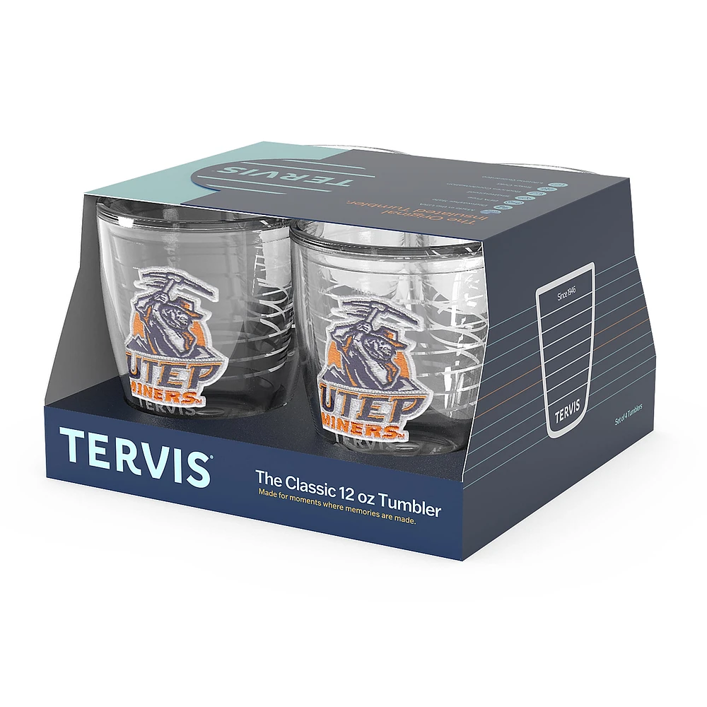 Tervis UTEP Mineurs 4-Pack 12oz. Ensemble de gobelets emblème