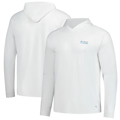 Men's Puma  White Valspar Championship You-V Raglan Pullover Hoodie