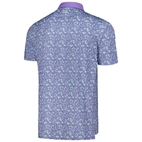 Men's FootJoy Purple Valspar Championship Primrose Print Lisle ProDry Polo
