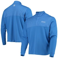 FOJ PGATVC ROYAL 2022 VALSPAR HEATHER YOKE 1/2 ZIP PULL STRMEN