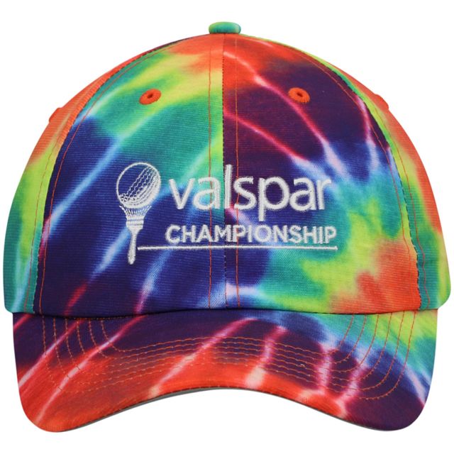 Casquette réglable tie-dye Hullabaloo Championship Valspar Imperial Yellow pour homme