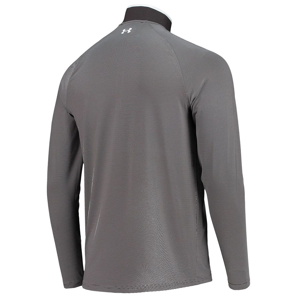 Men's Under Armour Gray Valspar Championship T2 Stripe Raglan Quarter-Zip Jacket