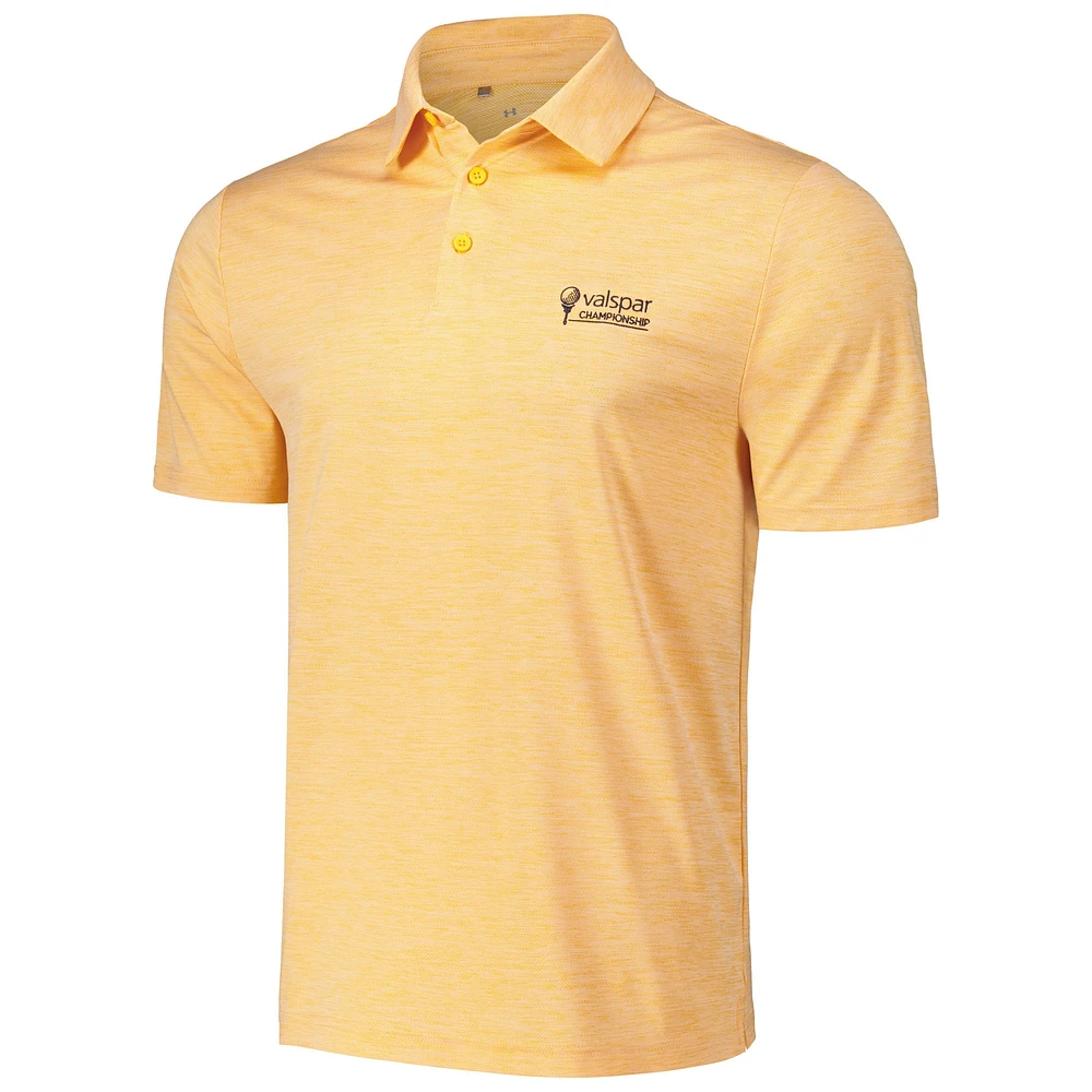 Men's Under Armour Heather Orange Valspar Championship Playoff 3.0 Polo