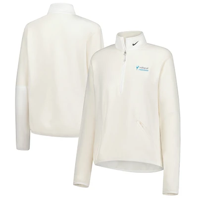 Pull Nike Cream Valspar Championship Victory Performance à demi-zip pour femme