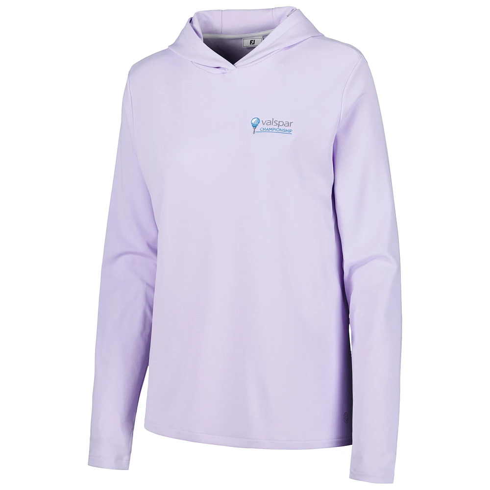 Women's FootJoy Lavender Valspar Championship ProDry Sun Protection Pullover Hoodie