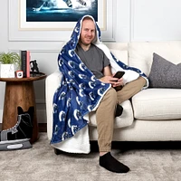 Couverture à capuche bleue des Canucks de Vancouver 50'' x 70''