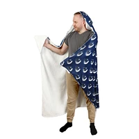 Couverture à capuche bleue des Canucks de Vancouver 50'' x 70''
