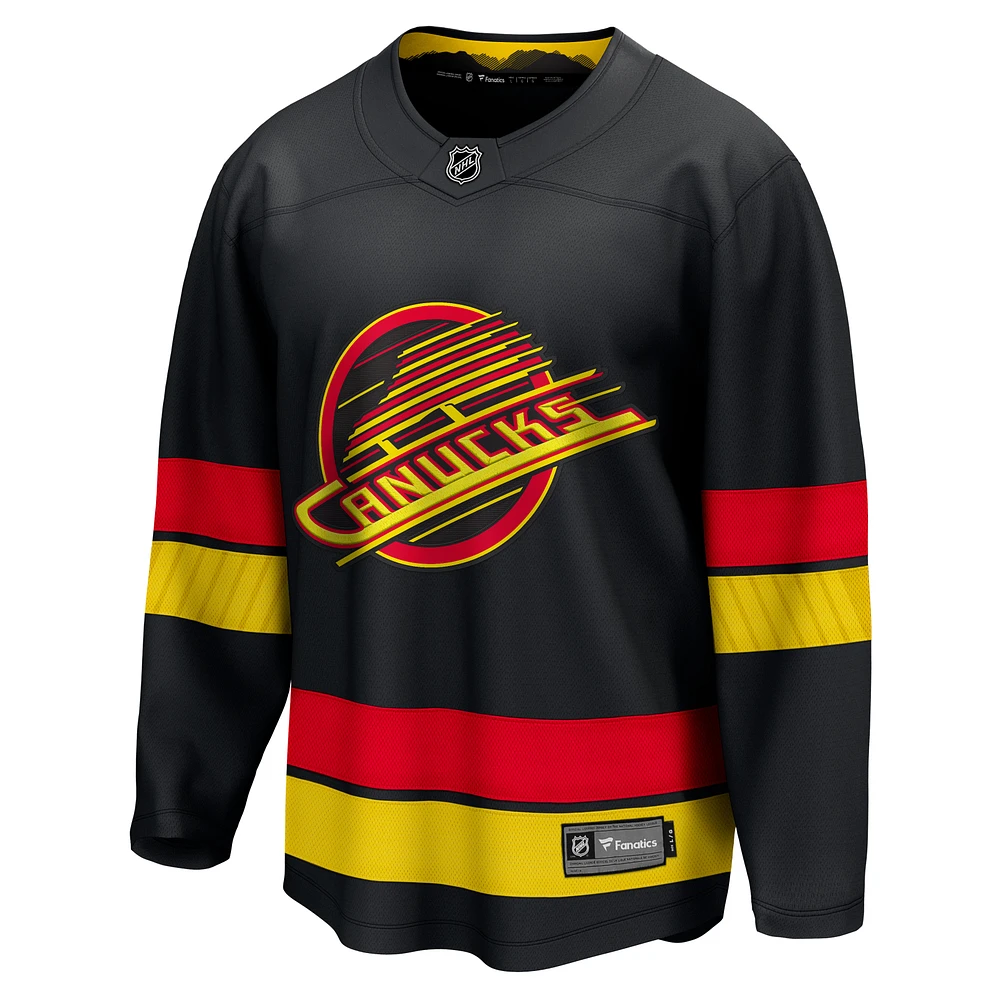 Men's Fanatics Black Vancouver Canucks Alternate - 2022/23 Premier Breakaway Jersey