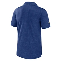 Men's Fanatics Blue Vancouver Canucks Authentic Pro Jacquard Polo