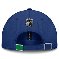 Men's Fanatics Blue Vancouver Canucks Authentic Pro Rink Prime Adjustable Hat