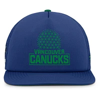 Men's Fanatics Blue Vancouver Canucks Authentic Pro Rink Snapback Hat