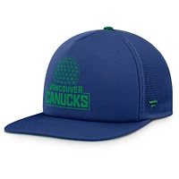 Men's Fanatics Blue Vancouver Canucks Authentic Pro Rink Snapback Hat