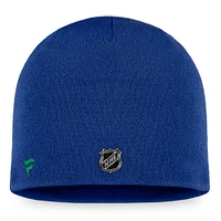 Men's Fanatics Blue Vancouver Canucks Authentic Pro Training Camp Knit Hat