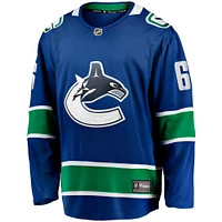 Men's Fanatics Brock Boeser Blue Vancouver Canucks Home Breakaway Jersey