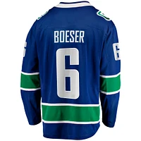 Men's Fanatics Brock Boeser Blue Vancouver Canucks Home Breakaway Jersey