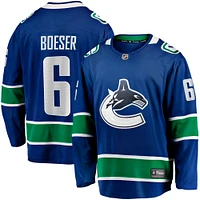 Men's Fanatics Brock Boeser Blue Vancouver Canucks Home Breakaway Jersey