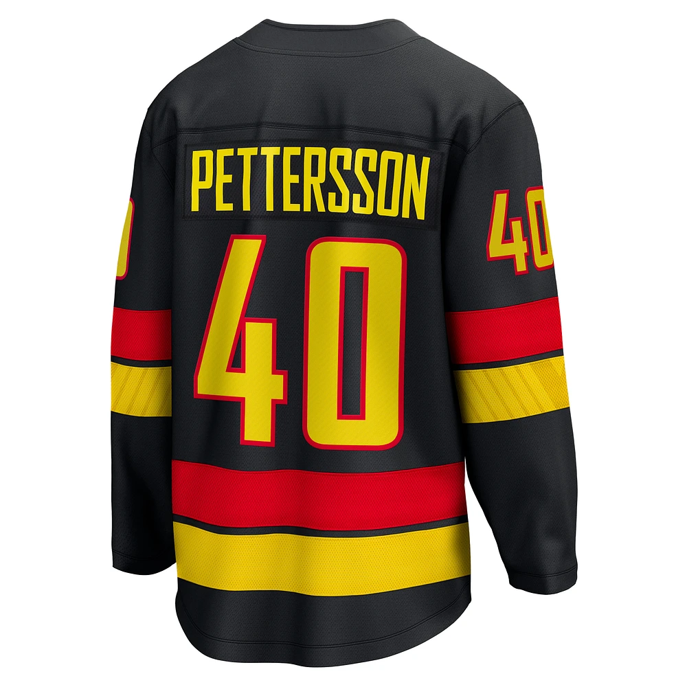 Men's Fanatics Elias Pettersson Black Vancouver Canucks Alternate - 2022/23 Premier Breakaway Player Jersey