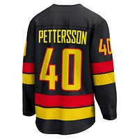 Men's Fanatics Elias Pettersson Black Vancouver Canucks Alternate - 2022/23 Premier Breakaway Player Jersey
