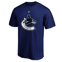 Men's Fanatics J.T. Miller Blue Vancouver Canucks Authentic Stack Name & Number T-Shirt