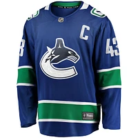 Men's Fanatics Quinn Hughes Blue Vancouver Canucks Home Premier Breakaway Player - Jersey
