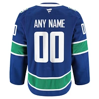 Men's Fanatics Royal Vancouver Canucks Home Authentic Pro Custom Jersey