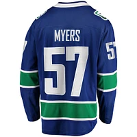 Men's Fanatics Tyler Myers Blue Vancouver Canucks Home Breakaway - Player Jersey
