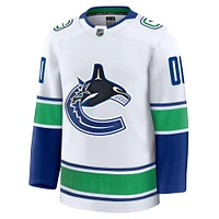 Men's Fanatics White Vancouver Canucks Away Premium Custom Jersey