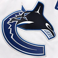 Men's Fanatics White Vancouver Canucks Away Premium Custom Jersey
