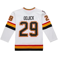 Maillot de jeu puissance blanc Gino Odjick pour homme des Vancouver Canucks - CA