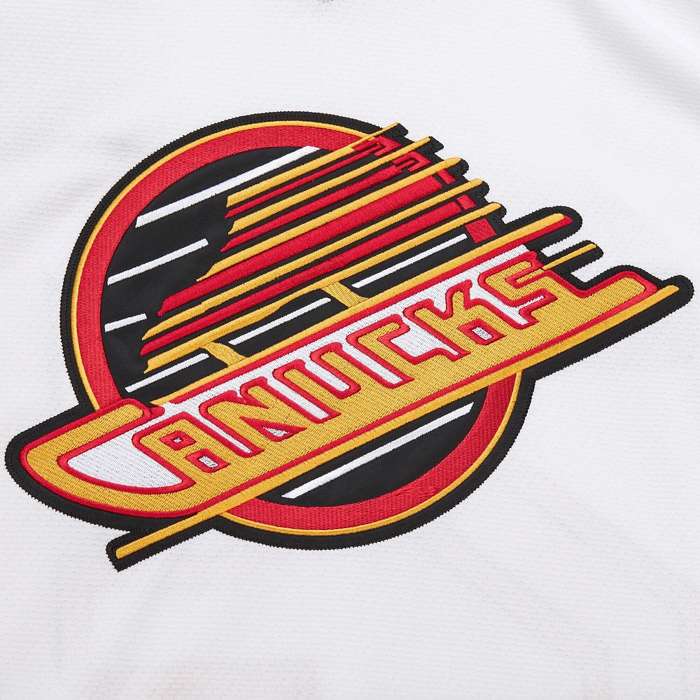 Maillot de jeu puissance blanc Gino Odjick pour homme des Vancouver Canucks - CA