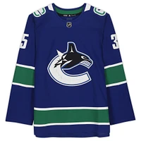 Thatcher Demko Vancouver Canucks Autographed Blue Adidas Authentic Jersey