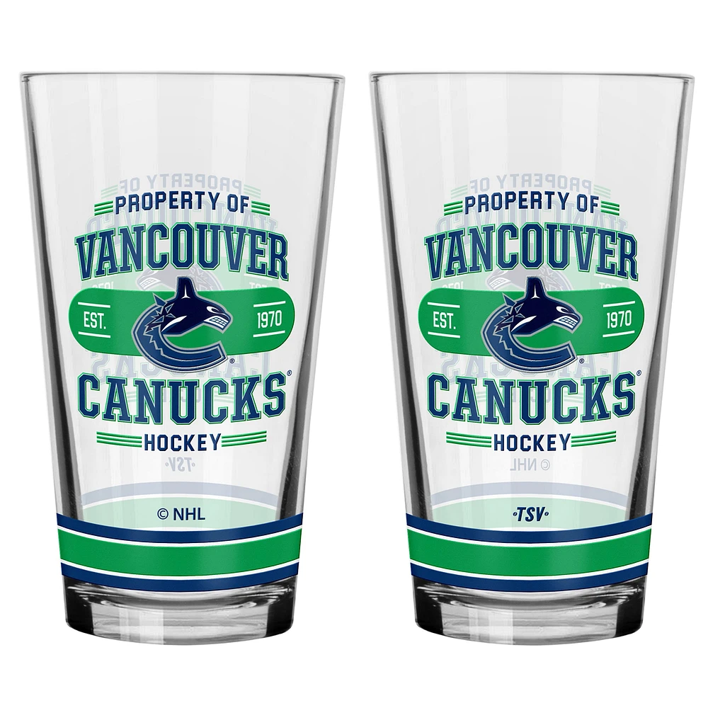 Vancouver Canucks 2-Piece Mixing Glass Set