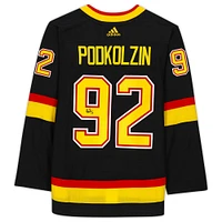Vasily Podkolzin Vancouver Canucks Autographed Black Alternate Adidas Authentic Jersey