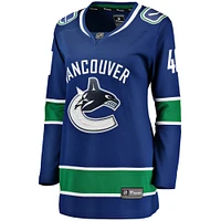 Women's Fanatics Elias Pettersson Blue Vancouver Canucks Premier Breakaway Home - Player Jersey