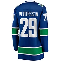 Women's Fanatics Marcus Pettersson Blue Vancouver Canucks Home Breakaway Player Jersey