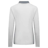 Women's Levelwear White Vancouver Canucks Moxie Insignia Core Quarter-Zip Top