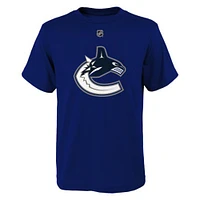 Youth Brock Boeser Blue Vancouver Canucks  Name & Number T-Shirt