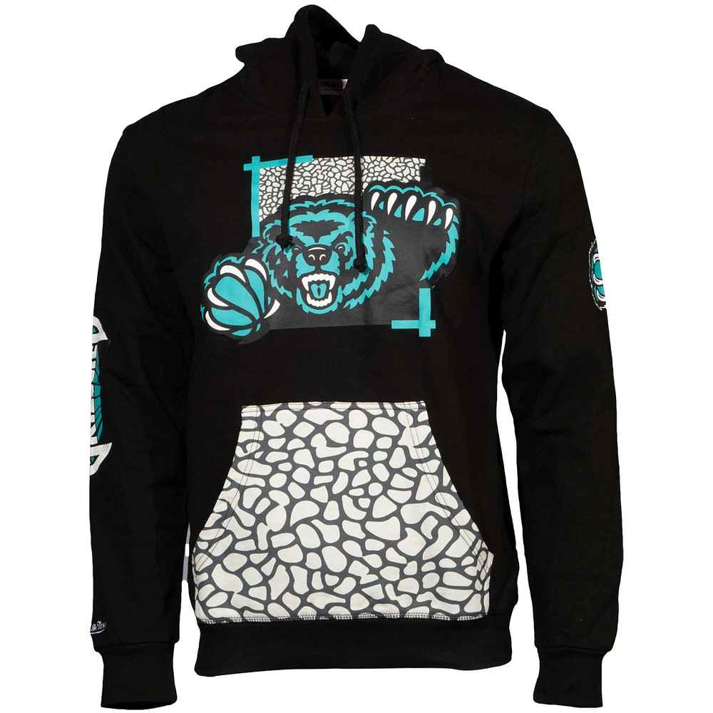 Men's Mitchell & Ness Black Vancouver Grizzlies Tough Skin Pullover Hoodie