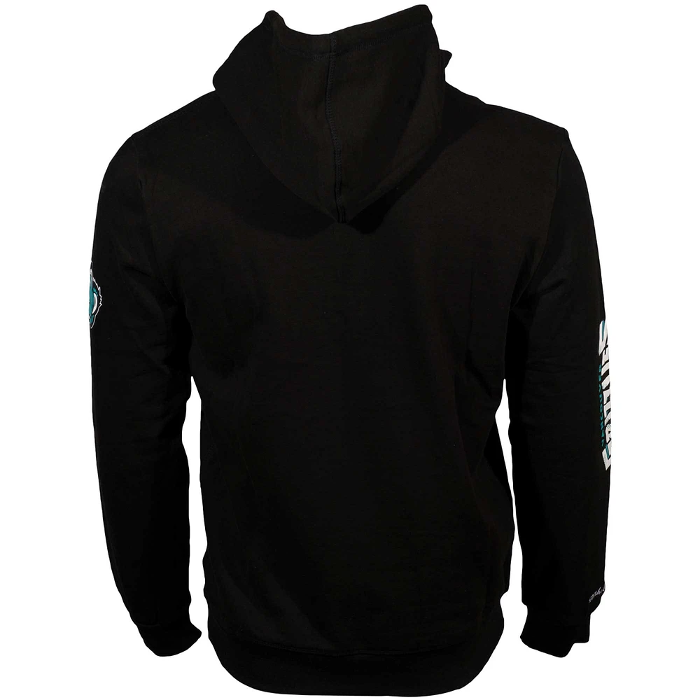 Men's Mitchell & Ness Black Vancouver Grizzlies Tough Skin Pullover Hoodie