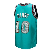 Men's Mitchell & Ness Mike Bibby Turquoise Vancouver Grizzlies 1998/99 Hardwood Classics 75th Anniversary Diamond Swingman - Jersey