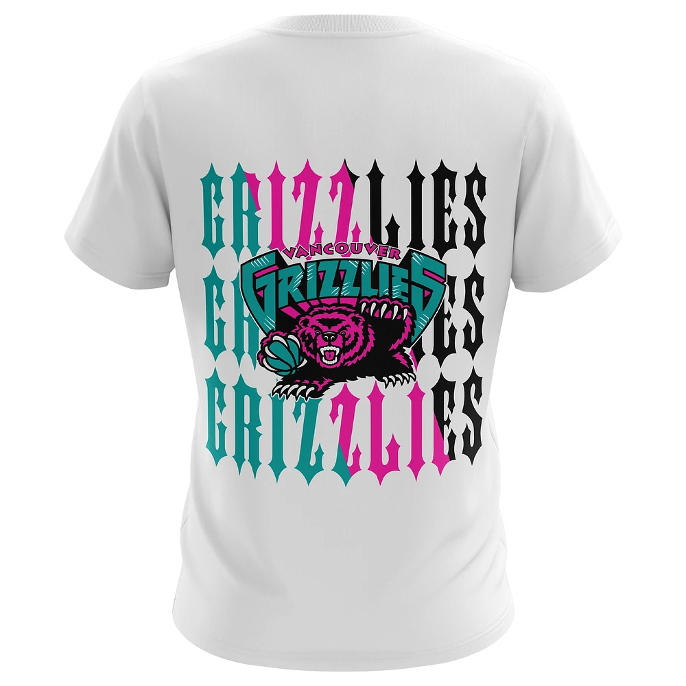 Men's Mitchell & Ness White Vancouver Grizzlies A Good Trip T-Shirt