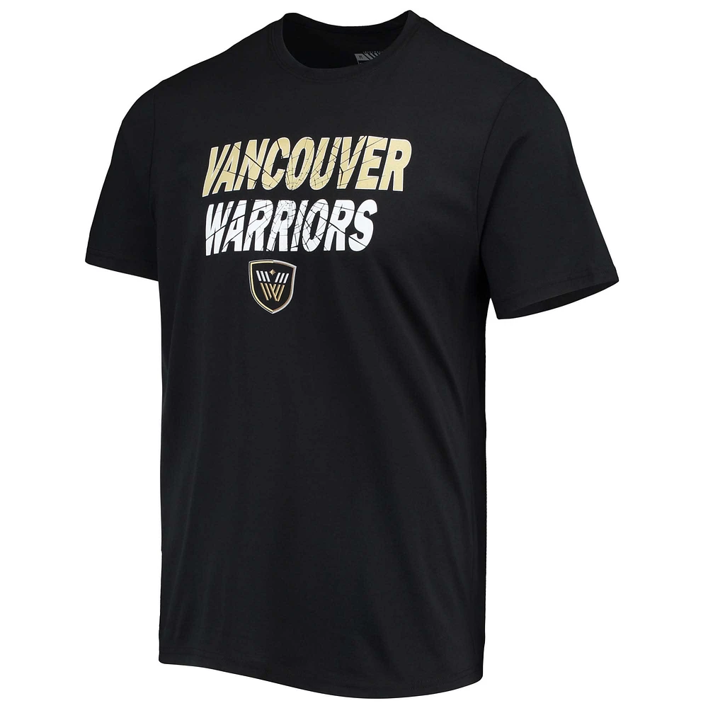 T-shirt Thrive pour hommes avec logo de l'équipe Vancouver Warriors Levelwear noir