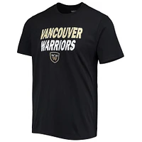 T-shirt Thrive pour hommes avec logo de l'équipe Vancouver Warriors Levelwear noir