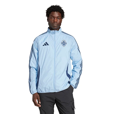 Veste réversible à glissière complète Anthem bleu clair adidas Vancouver Whitecaps FC 2025 pour homme