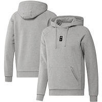 Chandail à capuchon raglan Travel Vancouver Whitecaps FC adidas gris chiné pour homme