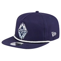 Casquette réglable New Era pour hommes, Vancouver Whitecaps FC, The Golfer Kickoff Collection, bleu marine