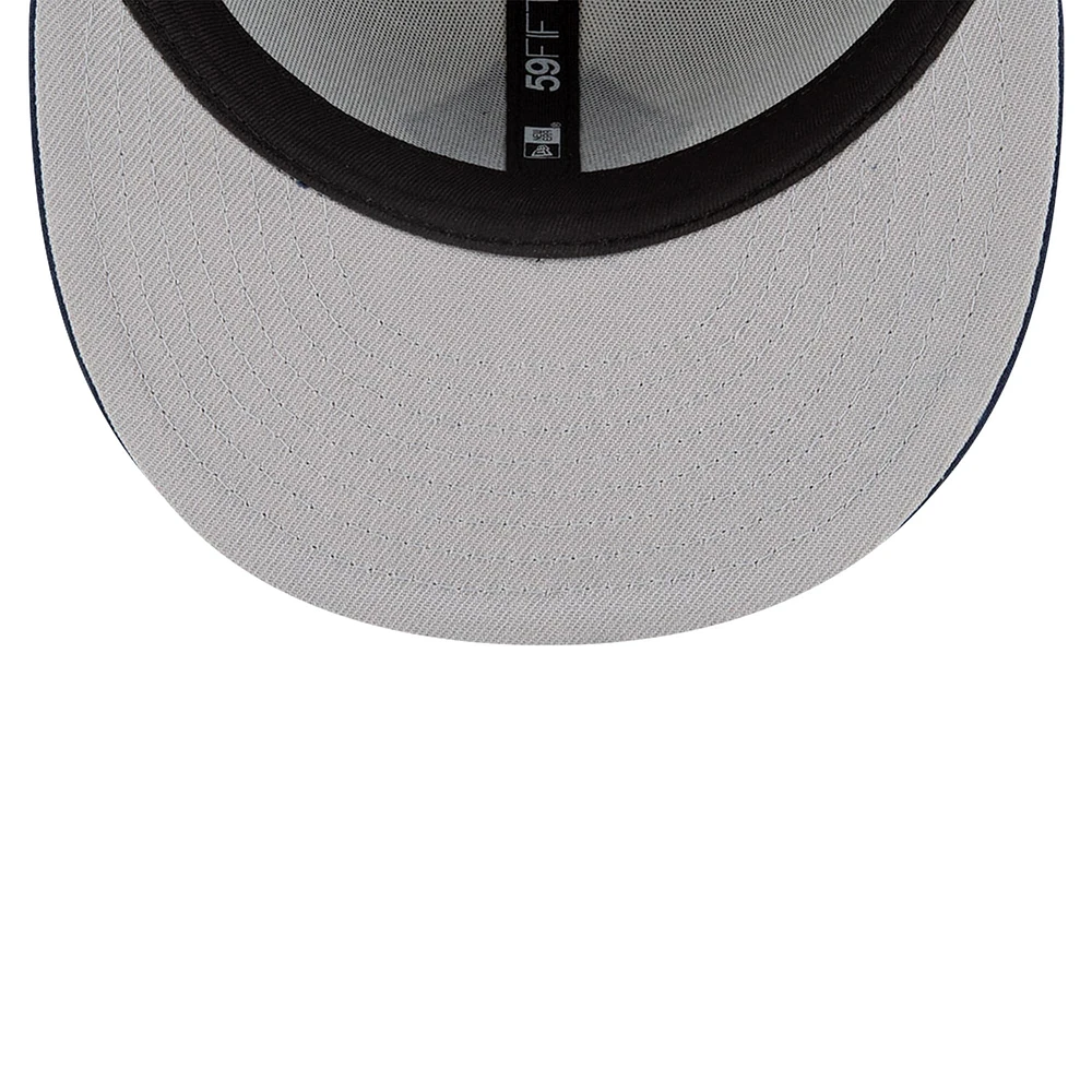 Men's New Era White/Deep Sea Blue Vancouver Whitecaps FC Kick Off Collection 59FIFTY Fitted Hat