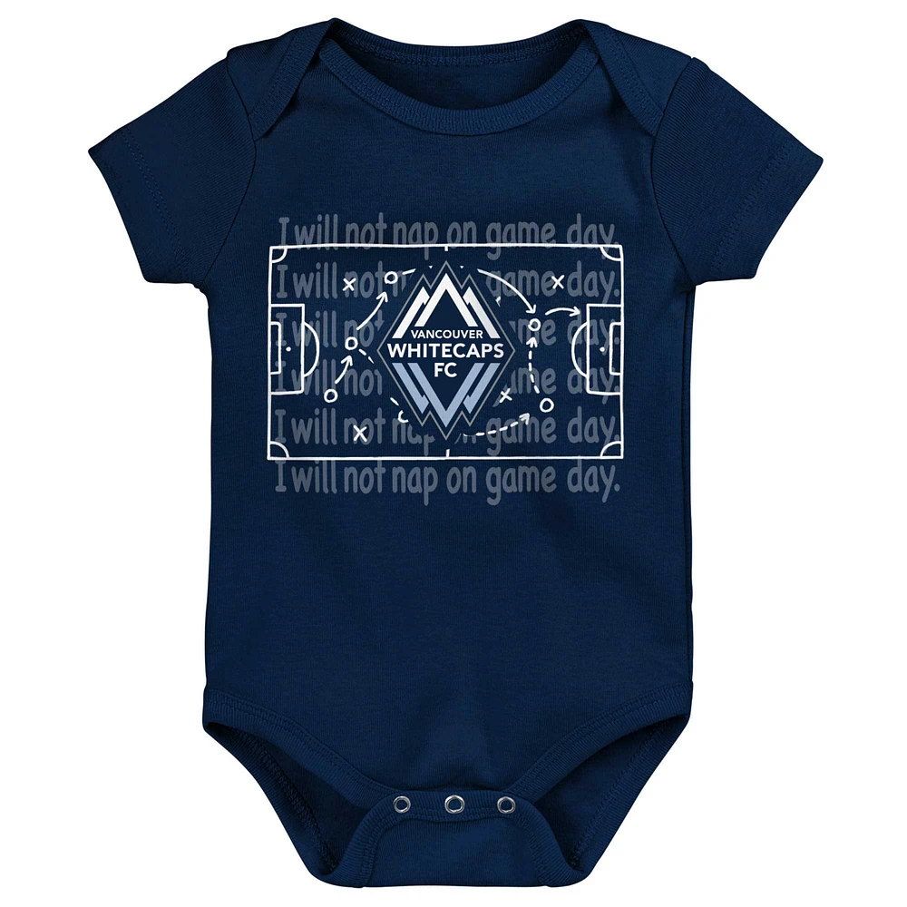 Newborn & Infant Vancouver Whitecaps FC Team Logo Three-Pack Bodysuit Set