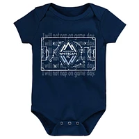 Newborn & Infant Vancouver Whitecaps FC Team Logo Three-Pack Bodysuit Set